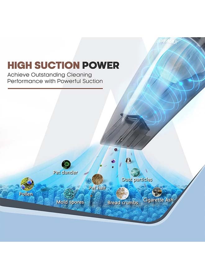 NIKAI 2 in 1 Upright & Handheld Vacuum Cleaner | 600W High-Powered Suction | Lightweight Stick & Handheld Design | Washable Dust Bag | HEPA Filter & Mesh Filtration 600 W NVC320H1 Muticolour - Image 4
