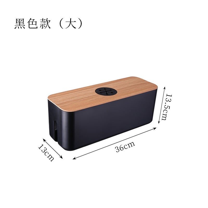 Wire Storage Box Desktop Charging Cable Data Cable Storage Artifact Plug Socket Cable Organizer Plug Board Cable Collection Box - Image 1