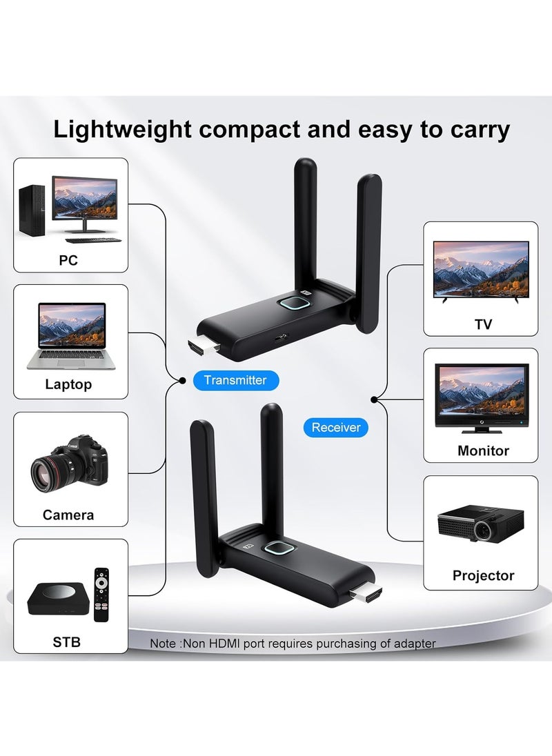 DOCKCASE Wireless HDMI Transmitter and Receiver, HDMI Wireless Remote Adapter Plug and Play 50M  - Image 3