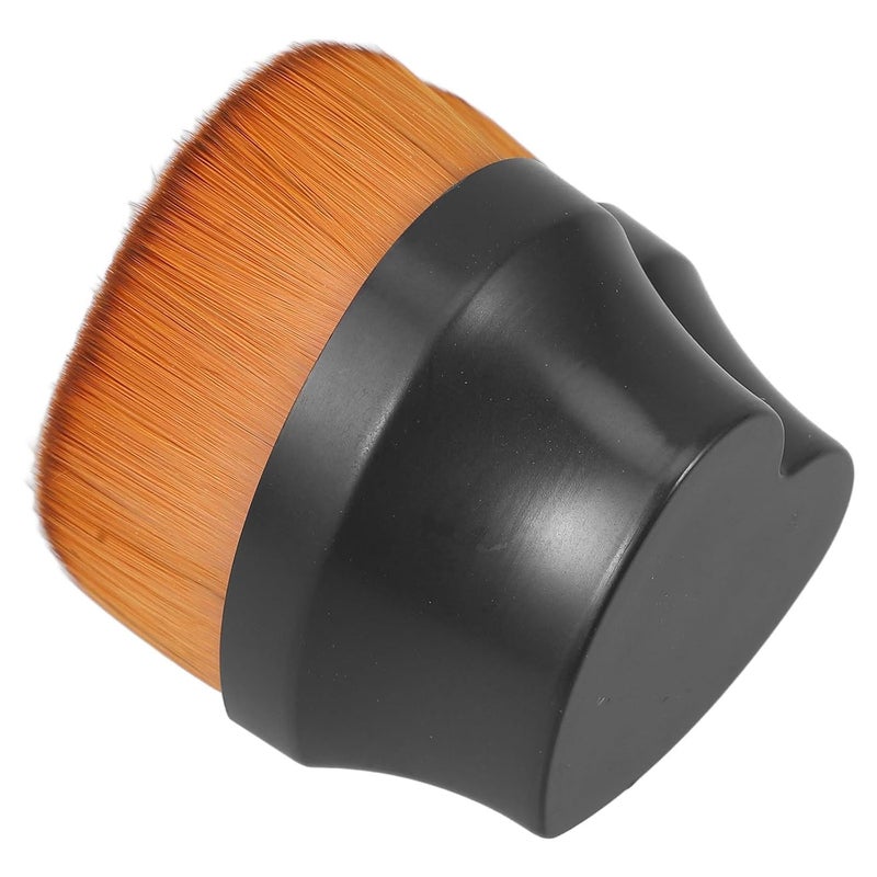 Heart-shaped Small Foundation Brush for Women Makeup Blending Brush with Black-brown Bristles Portable Travel Foundation Liquid - Image 1