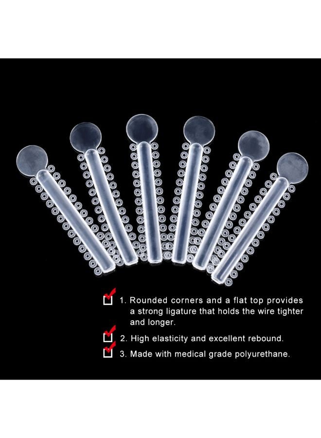 Loquat 40-Piece Orthodontic Ligature Ties Braces For Teeth Orthodontic Treatment Transparent 0.054kg - Image 3