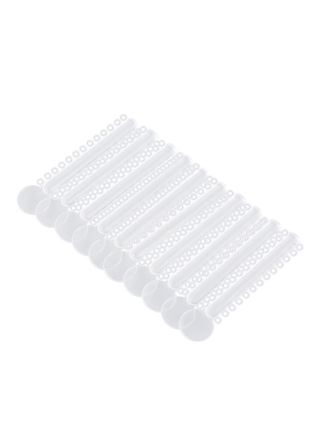 Loquat 40-Piece Orthodontic Ligature Ties Braces For Teeth Orthodontic Treatment Transparent 0.054kg - Image 1
