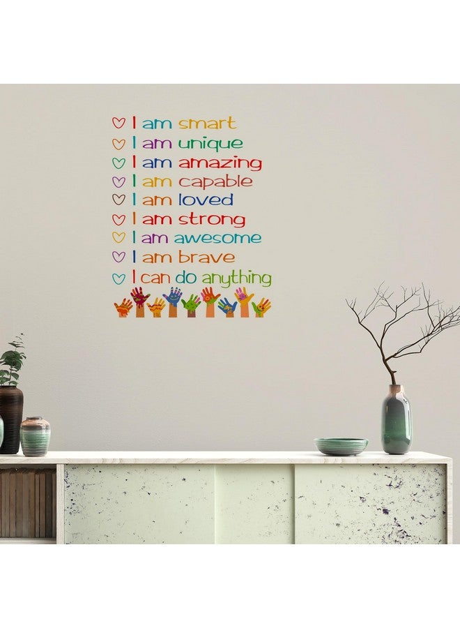 ADECNS I am Smart Unique Amazing Inspirational Wall Decals Positive Saying Sticker Motivational Wall Decor Art for Kids Bedroom Playroom Bathroom Decorations(PHT4028) - Image 2