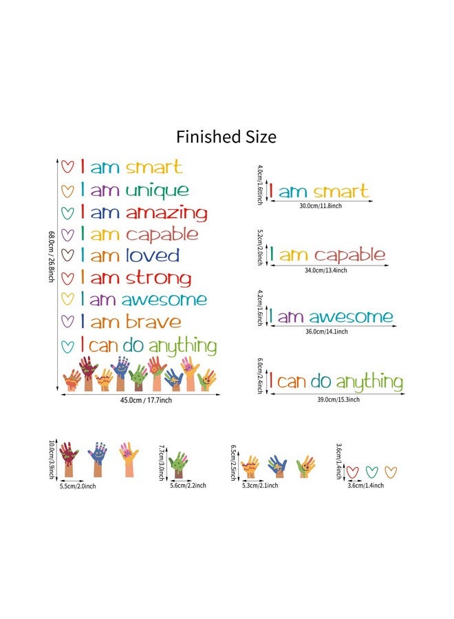 ADECNS I am Smart Unique Amazing Inspirational Wall Decals Positive Saying Sticker Motivational Wall Decor Art for Kids Bedroom Playroom Bathroom Decorations(PHT4028) - Image 4