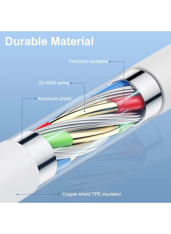 Citelect 3Pack [Apple MFi Certified] Long iPhone Charging Cable 10ft-Apple Lightning to USB Cable Wire - 10 Foot iPhone USB Charger Cords for iPhone 14 13 12Pro/Pro Max XR X 8 7 6 5 Plus SE - Image 4