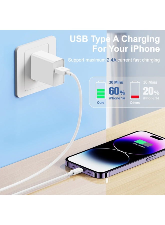 Citelect 3Pack [Apple MFi Certified] Long iPhone Charging Cable 10ft-Apple Lightning to USB Cable Wire - 10 Foot iPhone USB Charger Cords for iPhone 14 13 12Pro/Pro Max XR X 8 7 6 5 Plus SE - Image 3