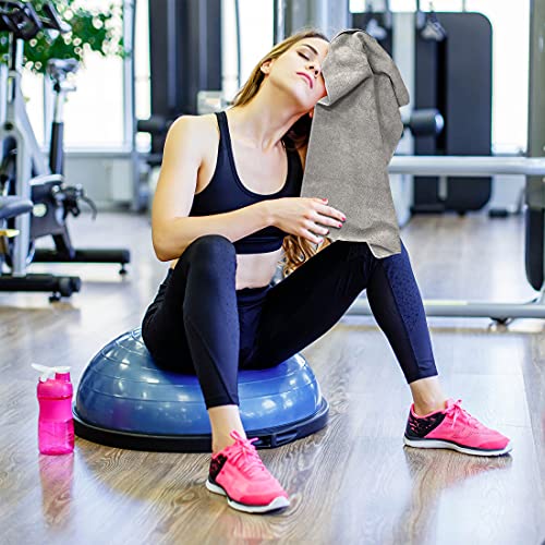 Eurow Microfiber Gym Towels, Super Absorbent & Quick Drying Sweat Towels for Fitness, Sports, Yoga, Workout, Sauna, Face & Equipment, Soft & Reusable,16x27 Inches, 6-Pack, Gray - Image 4