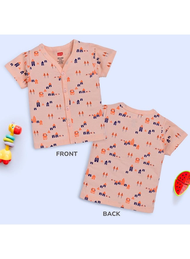 LuvLap Unisex's Regular Fit H/S Jhabla (904674_Multicolor-2 6 to 12 Months) - Image 2