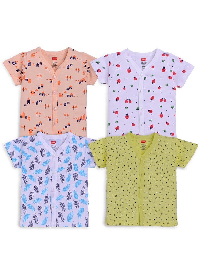 LuvLap Unisex's Regular Fit H/S Jhabla (904674_Multicolor-2 6 to 12 Months) - Image 1