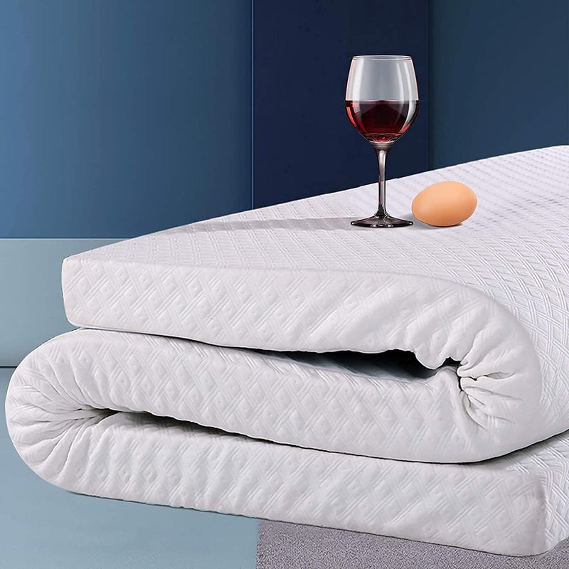 EDILLY 3 Inch Cooling Gel Memory Foam Mattress Topper Twin Size with Removable Soft Cover Comfort Body Support  Pressure Relief