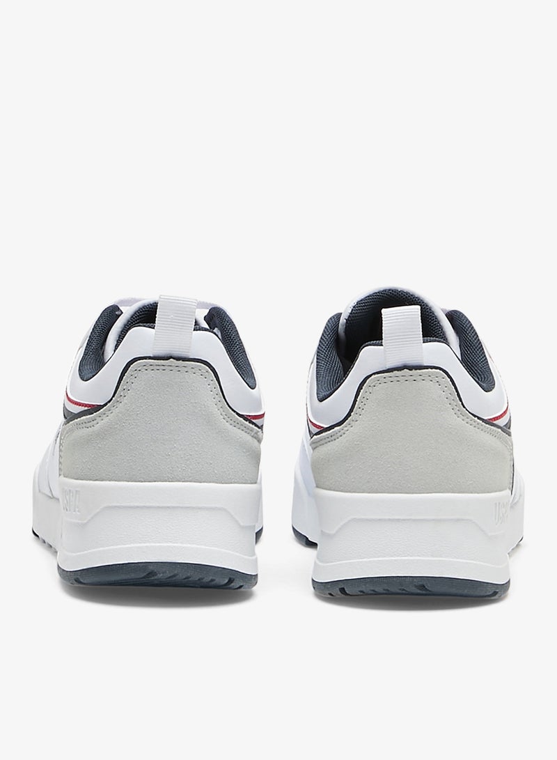 U.S. Polo Assn. Men's White Sneakers - Lightweight Modern Design Shoes, Comfortable Everyday Casual - Image 4