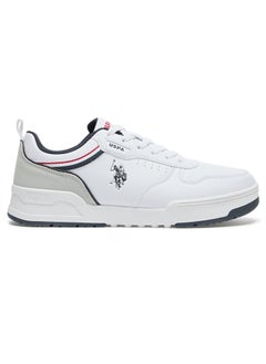 U.S. Polo Assn. Men's White Sneakers - Lightweight Modern Design, Comfortable Everyday Casual Shoes  - Image 1