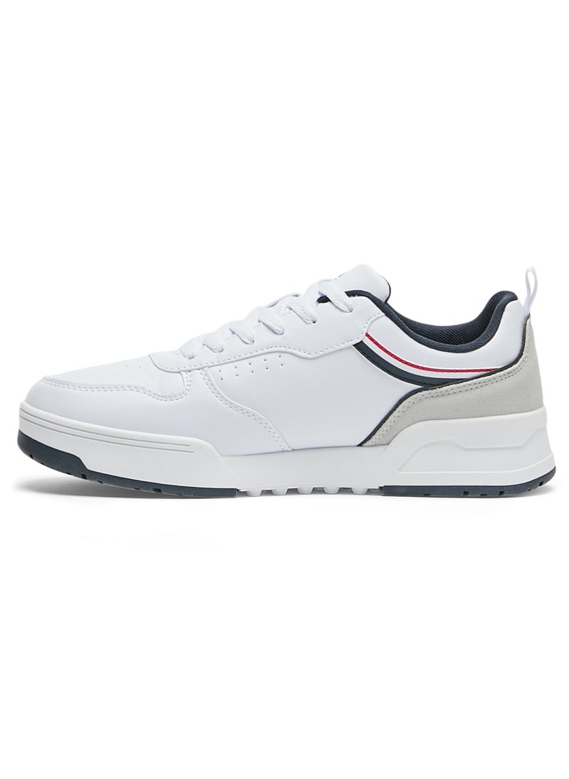 U.S. Polo Assn. Men's White Sneakers - Lightweight Modern Design, Comfortable Everyday Casual Shoes  - Image 2