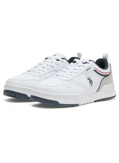 U.S. Polo Assn. Men's White Sneakers - Lightweight Modern Design, Comfortable Everyday Casual Shoes  - Image 3