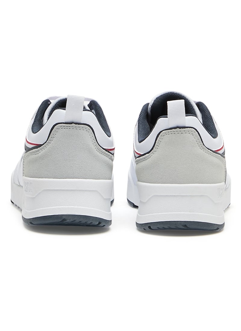 U.S. Polo Assn. Men's White Sneakers - Lightweight Modern Design, Comfortable Everyday Casual Shoes  - Image 4
