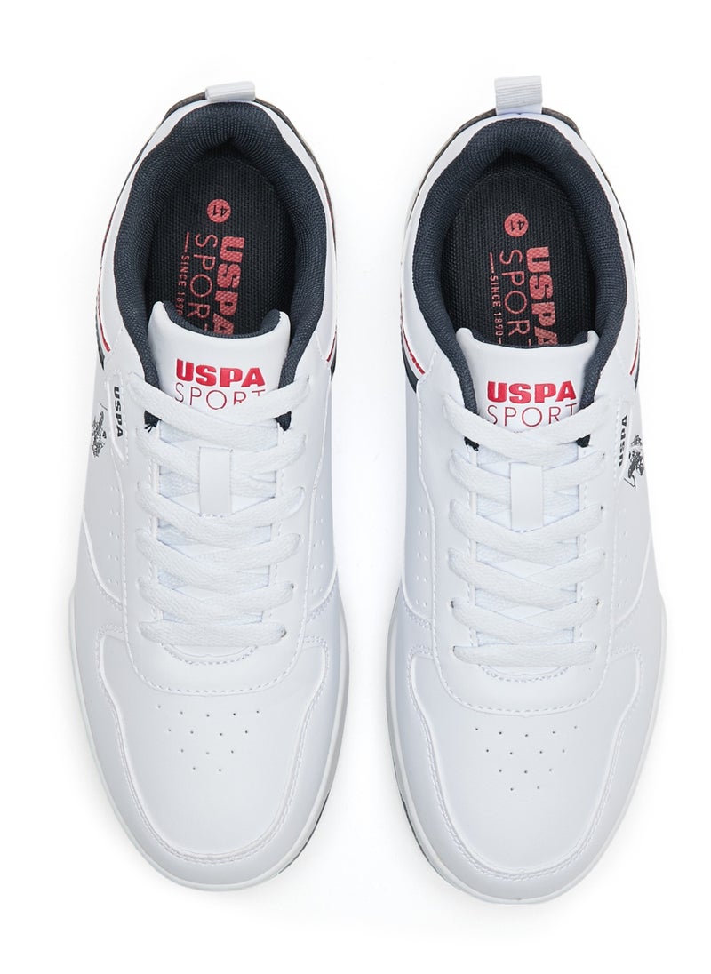 U.S. Polo Assn. Men's White Sneakers - Lightweight Modern Design, Comfortable Everyday Casual Shoes  - Image 5