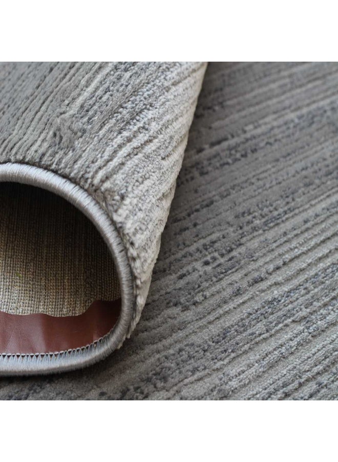 Handpicked Furniture Neutral Grey Rug, Ultra Soft Area Carpets For Bed Room, Living Room, And Dining Room, Antislip Floor Carpets, Easy To Clean, Made In Turkey, Rectangle - Image 4