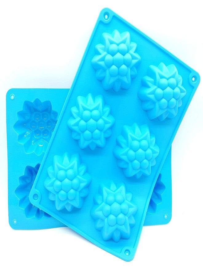Folca® 1 Pc 6 Cavity Silicone Mould for Handmade Soap, Cake, Jelly, Pudding, Chocolate, Dessert etc (Flower Mould Design 4) - Image 3