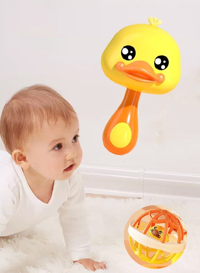 4Pcs Toddler Toys,  Rattles Toys Set, Infant Grab Shake Rattle Sensory , Early Development Learning Music Toy Newborn Teether Toy for Monthly Boy Girl Baby Toys  - Image 4