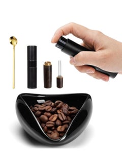 WinHolder Coffee bean tray set 4 Pcs (Black),Coffee Bean Dosing Cup and Spray Bottle Kit For Espresso  - Image 1
