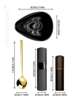 WinHolder Coffee bean tray set 4 Pcs (Black),Coffee Bean Dosing Cup and Spray Bottle Kit For Espresso  - Image 2