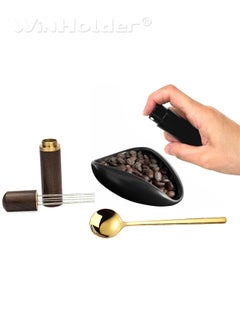 WinHolder Coffee bean tray set 4 Pcs (Black),Coffee Bean Dosing Cup and Spray Bottle Kit For Espresso  - Image 3