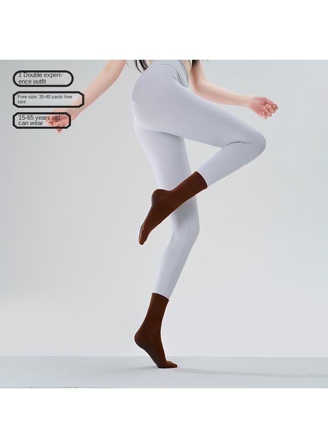 Bluejw Indoor Yoga Socks Non-slip Professional Women's 2024 New Pressure Sports Boat Socks Autumn And Winter Fitness Pilates Socks - Image 1
