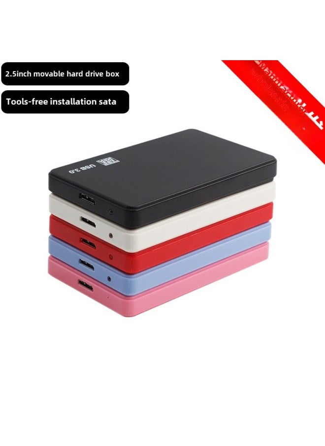 Generic 2.5 Inch Tool-free Mobile Hard Disk Box USB3.0 To SATA Solid State SSD Mechanical Notebook Serial Hard Disk Box-Color:White  - Image 2