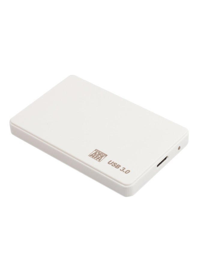 Generic 2.5 Inch Tool-free Mobile Hard Disk Box USB3.0 To SATA Solid State SSD Mechanical Notebook Serial Hard Disk Box-Color:White  - Image 1