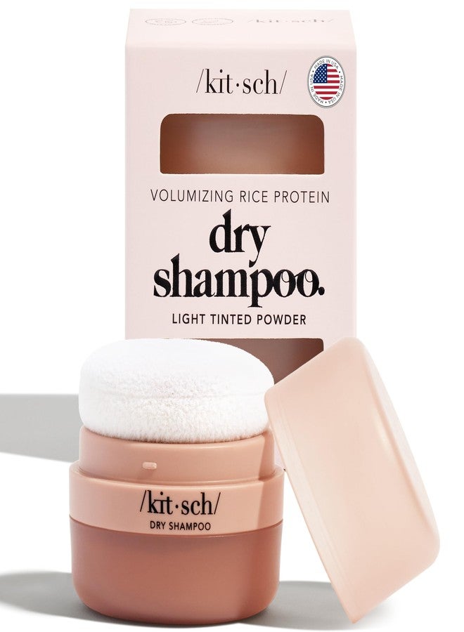 Kitsch Dry Shampoo for Women | Texture Powder for Men – For Oily & Light Hair – Rice Protein, Unscented, No White Cast – Non Aerosol, Organic, Compact | Ideal Gifts for Women, Travel Size – 8g - Image 1