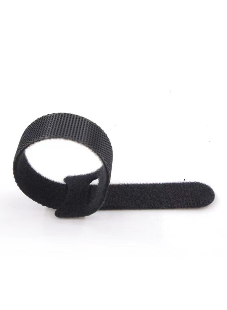 Loquat 30 pieces of cable ties, each 12*150mm black cord organizing tape, thin pre-cut design for organizing wire management in homes, offices and data centers - Image 4