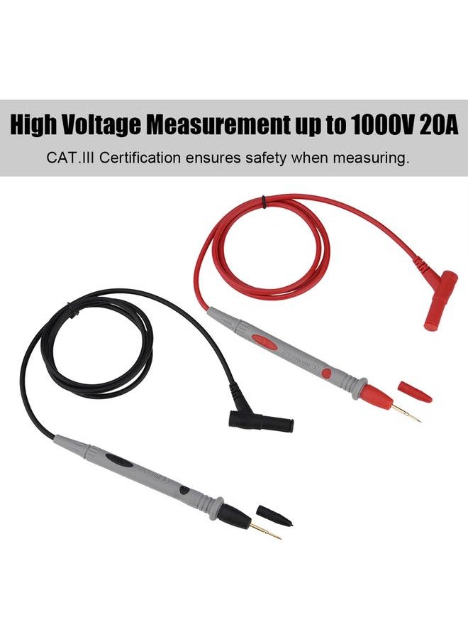 Thoraya Ultra sharp Probe Test Lead Cable Reliable Values 1000V 20A Probe Leads for Digital Multimeter  - Image 2