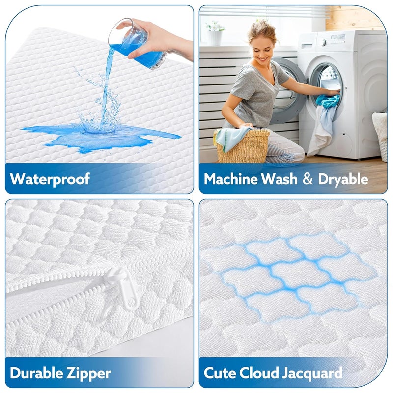 Pro Goleem Pack and Play Mattress 38x26 Waterproof Pack n Play Mattress Pad with Carry Bag Soft Playard Mattress for Babies and Toddlers - Image 4