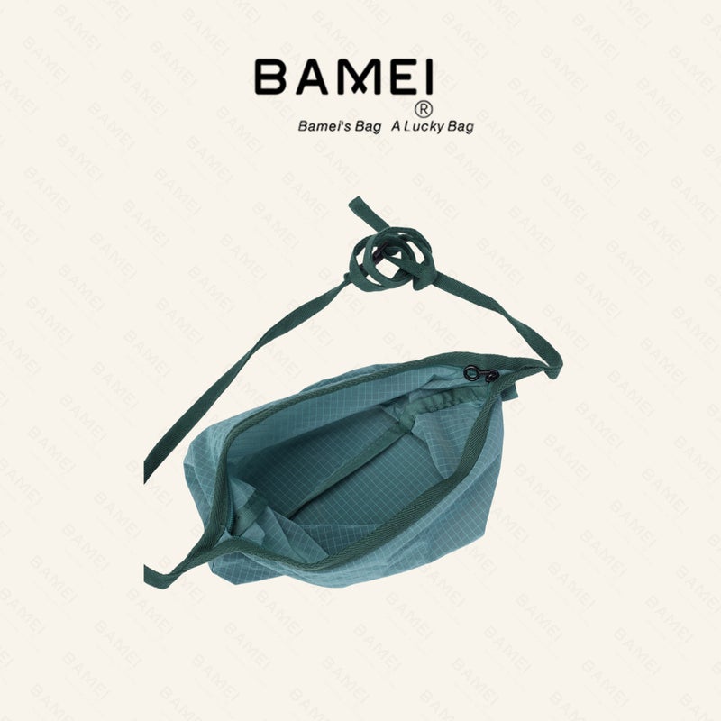 Bamei Women's Korean Style Waffle Pleated Lightweight Shoulder Bag with Adjustable Strap - Image 4