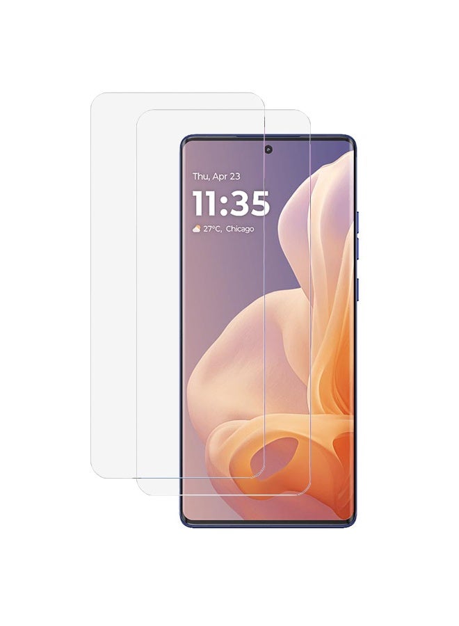 SanHu 2 Piece Pack for Motorola G85 5G Screen Protector - Full Coverage Delicate Touch Tempered Glass Screen Protector for Motorola G85 5G，Clear - Image 1