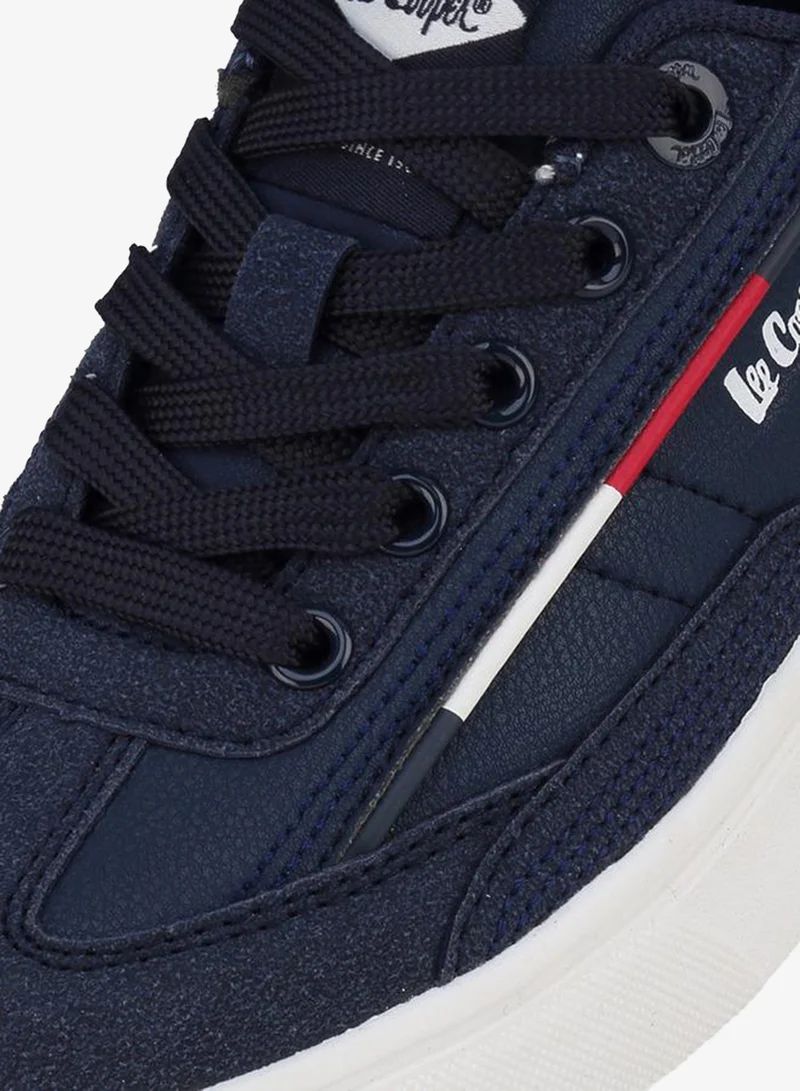 Lee Cooper NAVY Boys Lace-Up Ankle School Sneakers for Men | Best Price UAE