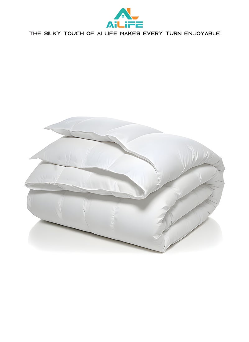 Al LIFE AI LIFE Luxury King Size Duvet Comforter For All Season-Hotel Quality-White  - Image 1