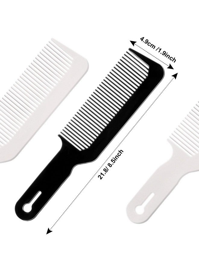 BOAO 3 Pack Barber Combs Clipper Comb Flat Top Clipper Comb Hair Cutting Combs Great For Clippercuts And Flattops (Black White Red) - Image 2