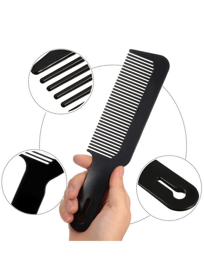BOAO 3 Pack Barber Combs Clipper Comb Flat Top Clipper Comb Hair Cutting Combs Great For Clippercuts And Flattops (Black White Red) - Image 4