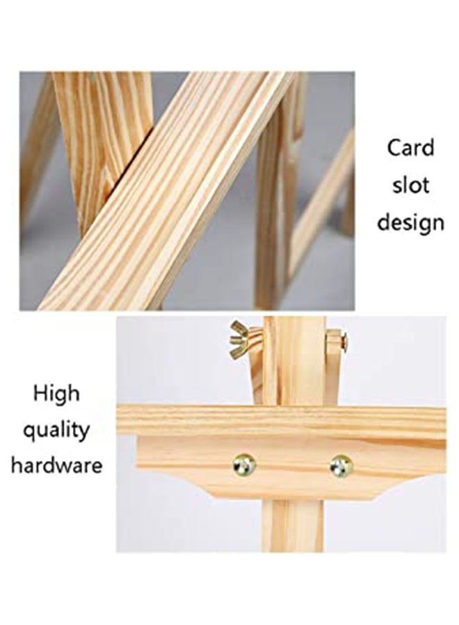 حامل رسم خشبي قابل للطي من خشب الزان، حامل فني فني قابل للتعديل لعرض الرسم واللوحات، بطول 1.5 متر - Image 4