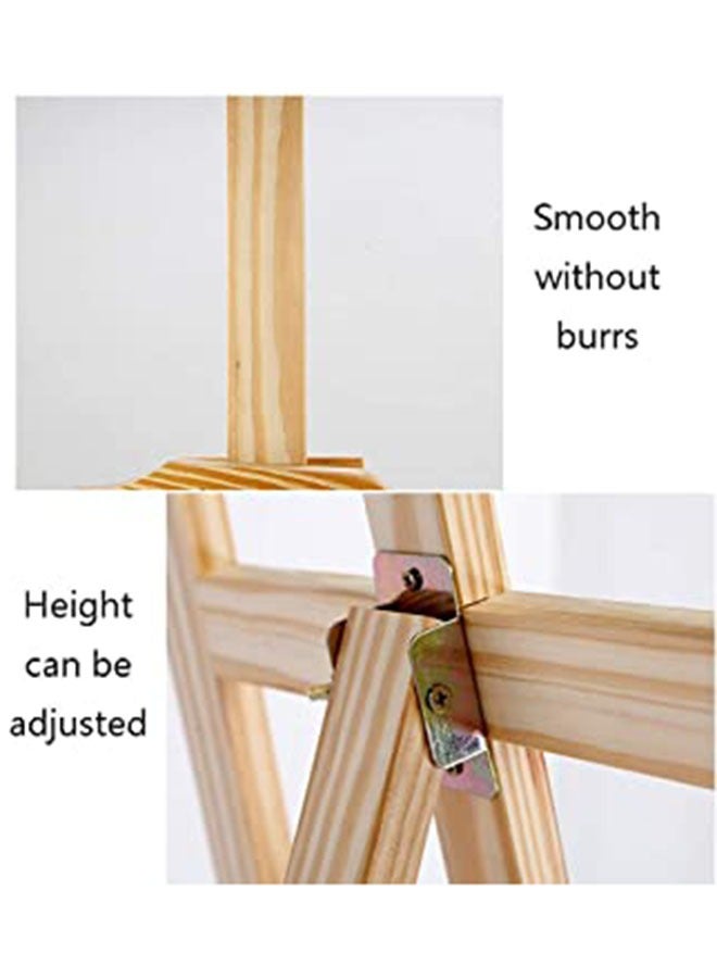 حامل رسم خشبي قابل للطي من خشب الزان، حامل فني فني قابل للتعديل لعرض الرسم واللوحات، بطول 1.5 متر - Image 3