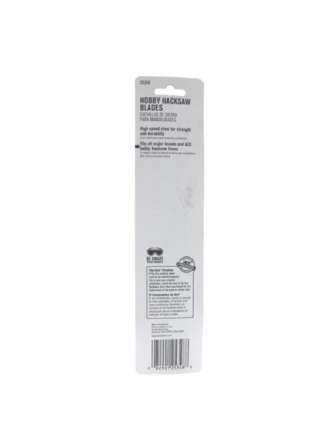 ACE 5-Piece Hobby Hacksaw Blades Black 24.384 x 0.762 x 5.588 cm 25348  - Image 3