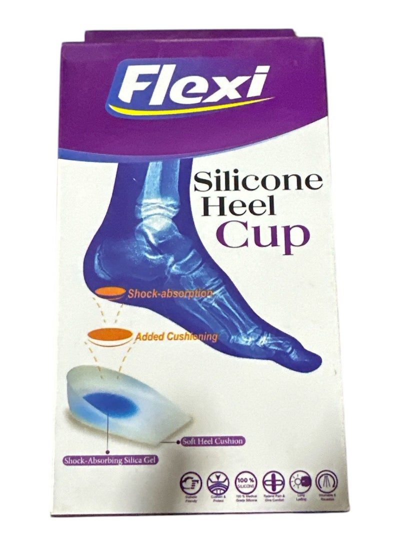 Flexi " Unisex Gel Silicone Orthopedic Arch Support Insoles, Size L , Clear"  - Image 2