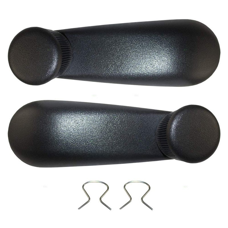 Brock Replacement Driver and Passenger Side Black Manual Window Crank Handles Set Compatible with 1999-2020 Silverado/Sierra & 2000-2014 Tahoe/Suburban/Yukon/Yukon XL & 2007-2013 Avalanche - Image 3
