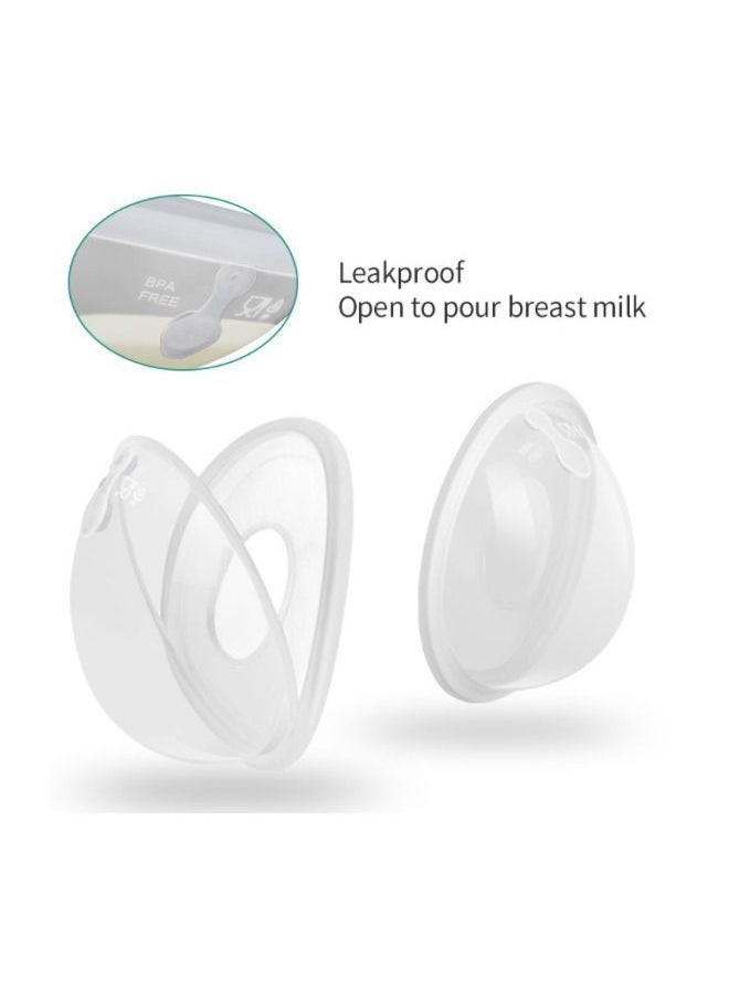 Captaintech 2 Pack Saver Breast Pump Breastmilk Collector Milk Anti-Flow Out - Image 1