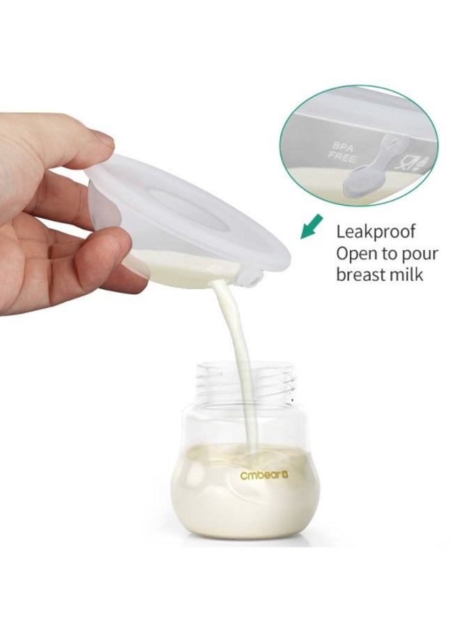 Captaintech 2 Pack Saver Breast Pump Breastmilk Collector Milk Anti-Flow Out - Image 3