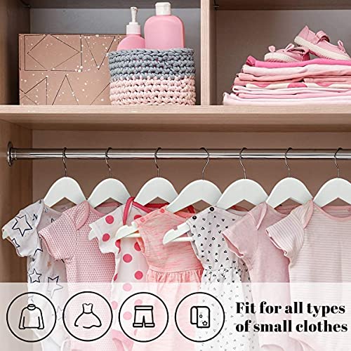 Evolluxi Lotus Wooden Hangers, Solid Wood Shirt Hangers,Dress Coat Jacket Clothes Hangers,with Extra Smooth Finish, 360 Degree Swivel Hook(Retro) (White, 20) - Image 3