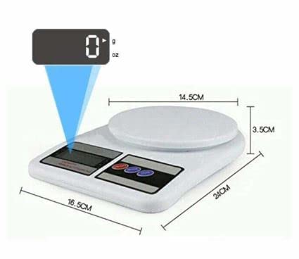 OZAWA Multipurpose Electronic Portable Digital Kitchen Scale LED Screen Weight Machines for Kitchen Weighing Scale 10 KG Capacity - Image 2