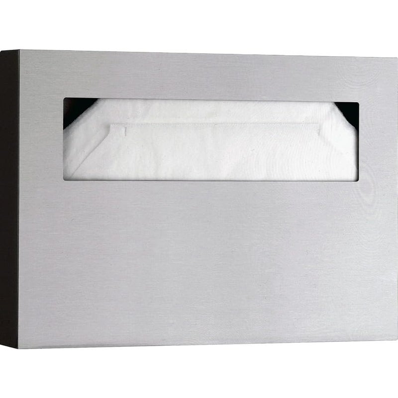 Bobrick 221 Stainless Steel Toilet Seat Cover Dispenser, 15 3/4 x 2 x 11, Satin Finish - Image 4