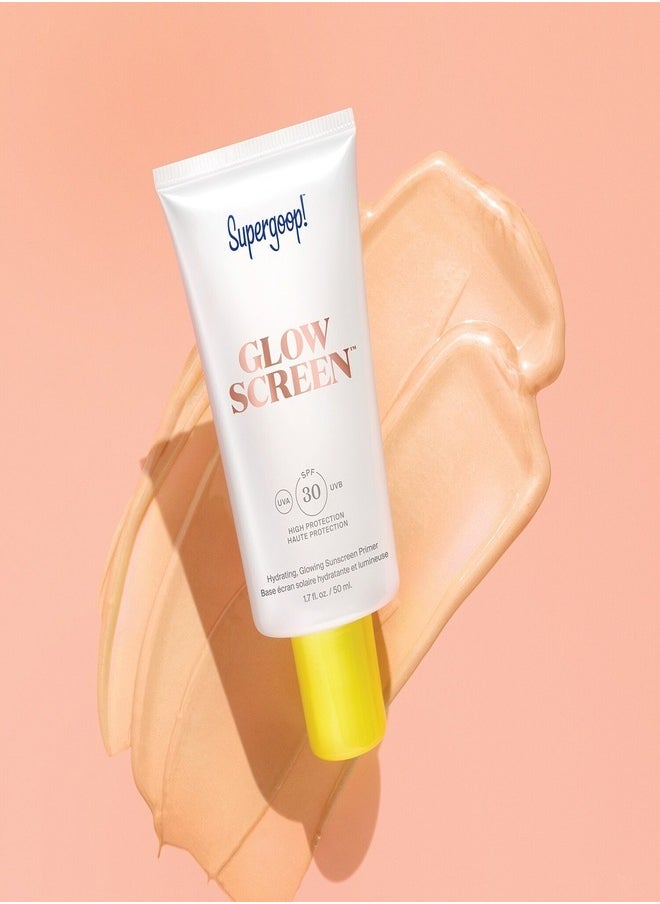 Supergoop! - Supergoop! Glowscreen Sunscreen SPF 30 with Hyaluronic Acid + Niacinamide Golden Hour (50ml) – Illuminating, Hydrating Broad-Spectrum Sunscreen with a Golden Tint, Perfect for All Skin Tones and Makeup Primer Use - Image 1